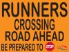 Runners on Road Banner